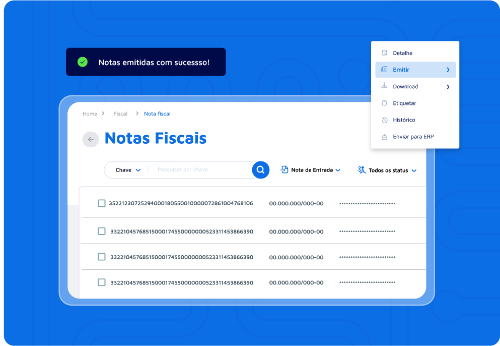 emitir notas em segundos